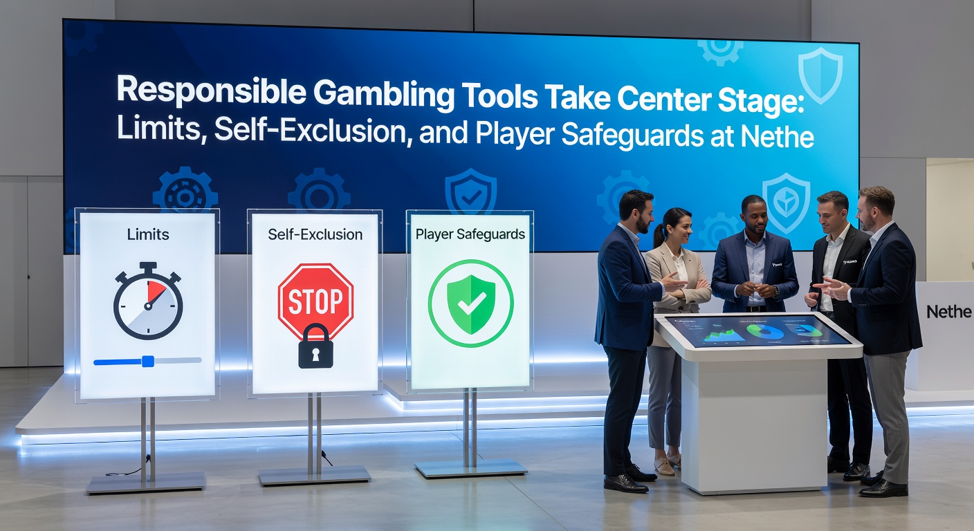 Grafiek met statistieken over het gebruik van responsible gambling tools, inclusief percentages voor limieten en zelfuitsluiting bij Nederlandse online goksites in 2025-2026